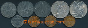 182034 - 1923-43 sestava 6ks mincí: 2hal 1923 Zn, 5hal 1923, 1928, 1