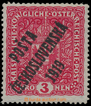 182070 -  Pof.49II, Coat of arms 3 Koruna light red, landscape format
