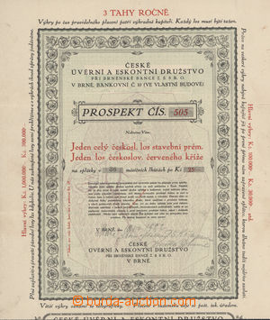 182134 - 1922 Ticket Czech úvěrní and eskontní cooperative near/i