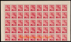 182193 - 1939 Pof.22, Linden Leaves 20h red, upper half 100 pcs of co