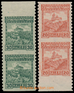 182255 - 1926 Pof.209A + 210A, Castles, country and town 20h orange +