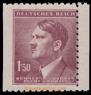 182287 - 1942 Pof.86, A. Hitler. 1.50K red-brown, significant shift v