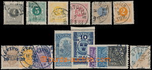 182301 - 1872-1916 partie 14 známek: razítkované Mi.18, 19, 23, 26