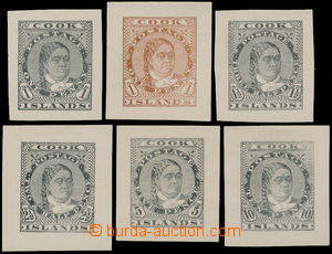 182330 - 1893 TRIAL PRINT  SG.5-10, TRIAL PRINT for issue Queen Takau