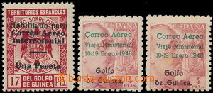 182354 - 1941-48 Spanish occupation - Gulf of Guinea Mi.228II, 237I+I
