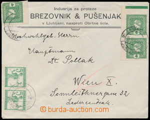 182439 - 1919 commercial letter to Wien (Vienna), franked with. Austr