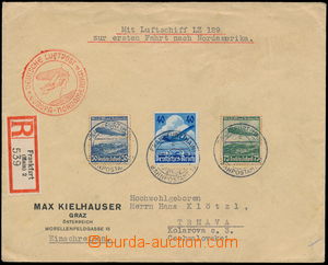 182470 - 1936 DEUTSCHLAND / Sie.406, 1. NORDAMERIKAFAHRT, R-dopis z F