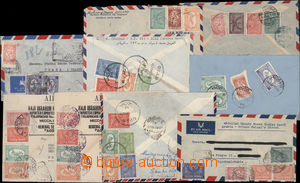 182506 - 1949-1950 sestava 9 let. dopisů do ČSR, frankatury výplat