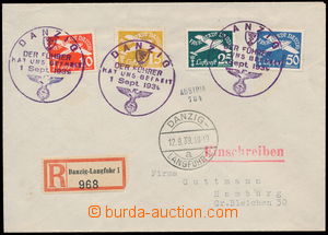 182520 - 1939 R-dopis do Hamburgu s Mi.289-301, letecké 10Pfg-50Pfg,