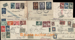 182537 - 1930-1944 5 airmail a Reg letters and 1 Ppc, to Czechoslovak