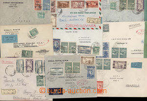 182538 - 1947-1949 9 let-dopisů do ČSR, zajímavé smíšené frank