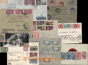 182540 - 1911-1955 7 dopisů a 2 pohlednice, většinou do ČSR, R ne