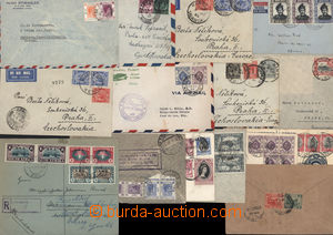 182544 - 1918-1957 selection of 15 Reg and airmail letters of colonie