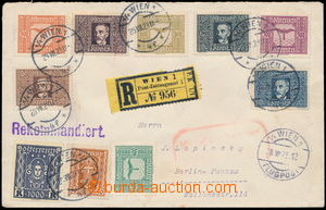 182546 - 1923 WIEN - BERLIN, R+Let-dopis vyfr. leteckými a výplatn