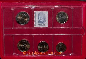 182563 - 2003 MONAKO, Euro mince 10C-1EUR 2003 a 2EUR 2001; v původn