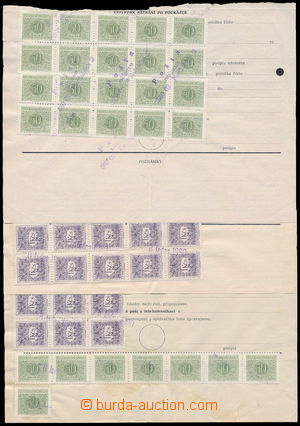 182590 - 1979-80 comp. 3 pcs of bottom polovin Poptávacích sheets a