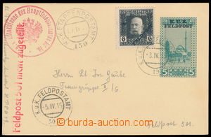 182657 - 1915 přetisková bosenská dopisnice dofr. zn. FP 6h, Mi.5,