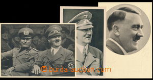 182659 - 1939-41 Adolf Hiter and Mussolini, joined postcard supplemen