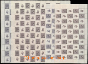182734 - 1941 Pof.62-63, Dvořák, sestava kompletních 50ks a 100ks 