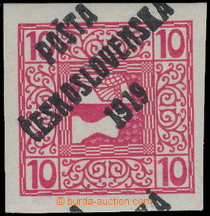 182966 -  Pof.59, Mercure R 10h, overprint type III.; standard margin