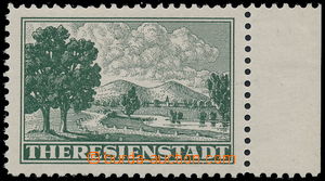 183017 - 1943 Pof.Pr1A, Admission stmp Terezín dark green with R mar