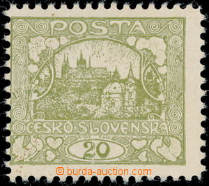183080 -  ZT E. KAREL / zkusmý tisk hodnoty 20h ve světle zelené b