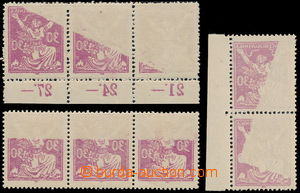 183126 -  Pof.153 VV, 30h fialová, 1x svislá krajová 2-páska (na 