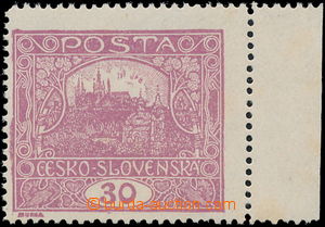 183158 -  Pof.13C, 30h světle fialová s pravým okrajem, perforace 