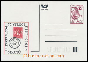 183216 - 1993 CDV2, Poštovní posel s přítiskem POŠTA ČESKÝCH S