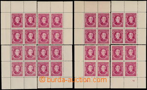 183218 - 1939 Alb.30xA, Hlinka 1 Koruna red, horiz. grid + Alb.30A, H