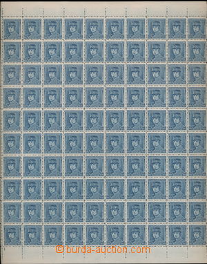 183251 - 1939 Alb.1, Modrý Štefánik 60h, kompletní levá polovina