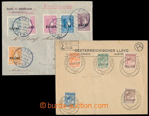 183272 - 1913 R-dopis do Vídně s Mi.9, 11-14, Hermes s přetiskem E