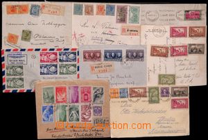 183296 - 1928-1949 7 dopisů a 2 pohlednice; mj. R- a let. dopisy s p