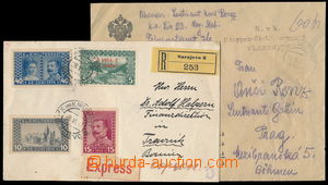 183300 - 1914-1917 peněžní dopis, na zadní straně vyfr. zn. FJI 