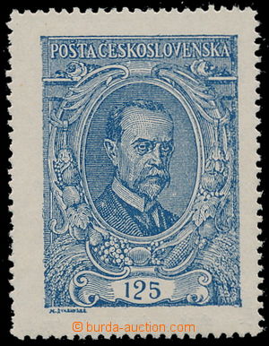 183344 -  Pof.140 II, 125h blue, type II., with favourite plate varie