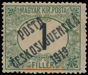 183378 -  Pof.126Pz, Black numerals 1h, well centered overprint, type