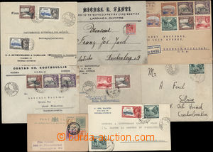 183384 - 1912-1938 double postcard Victoria 1/2Pia uprated with 3 sta