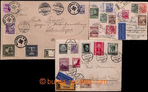 183396 - 1938 3 Reg letters after joining the Austria to Germany, sen