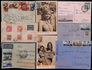 183431 - 1908-1938 8 dopisů (z toho 1x Libye a 1x Somálsko) mj. Sas