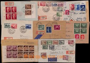 183432 - 1937-1945 8 chosen Reg and airmail letters, i.a. Buildings 3