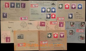 183483 - 1940-1943 GENERAL GOUVERNEMENT, 9 většinou R-dopisů s fra