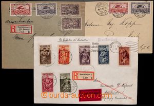 183526 - 1925-1934 Reg letter to Czechoslovakia with exact franking o