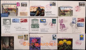 183548 - 1958-1977 [COLLECTIONS]  collection of 105 FDC, i.a. uprated