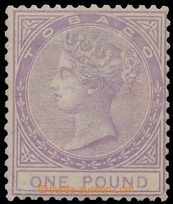 183571 - 1879 SG.6, Viktorie 1£ fialová, průsvitka CC; patina,