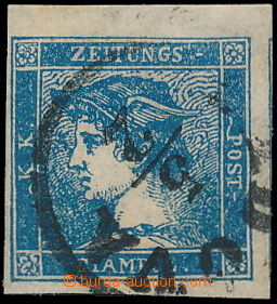183635 - 1851 Ferch.6IIIb, blue Mercure used in Lombardy - Venetia wi