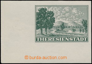 183706 - 1943 Pof.Pr1B, Připouštěcí známka Terezín, tmavě zele