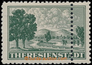 183707 - 1943 Pof.Pr1A, Admission stmp Terezín, dark green, line per