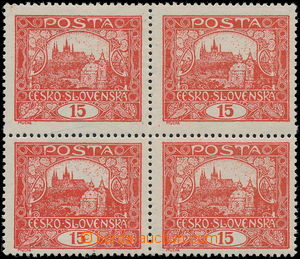 183712 -  Pof.7Ab IIs, 15h červená (červenohnědá), 4-blok s perf