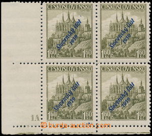 183720 - 1939 Alb.15, Kutná Hora 1,60Kč olivová, levý dolní roho