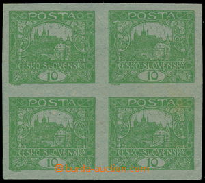 183730 -  ZT  Pof.6 STr, zkusmý tisk hodnoty 10h zelená, 4-blok bez